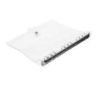 HOMOBABE Carpeta Transparente para Cuaderno con Funda Plástica Resistente Anillas Ligera y Antideslizante para Scrapbooking y Escolar