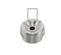 HOMOBABE Cenicero para baño con Adhesivo y Tapa antiviento, Fabricado en Acero Inoxidable, tamaño Compacto, Adecuado para y oficinas