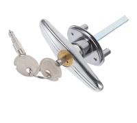 HOMOBABE Cerradura 1 Set Manija en T para Puerta de Garaje de Acero y Cable de Metal, Instalación Sencilla y Uso Fácil, Adecuado para Mall y Escuela