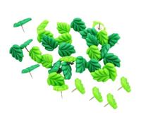 HOMOBABE Chinchetas de Resina y Metal en Forma de Hoja Verde 30 Resistentes Actividades de y Lecciones de Geografía