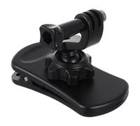 HOMOBABE Clip para Cámara para Mochileros Soporte para Cámara Correa Hombro Abrazadera de Montaje de Correa de Aleación PC Negro para Mochila Senderismo y Escalada