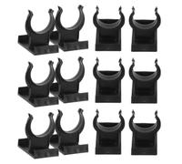 HOMOBABE Clips Ajustables para Zócalos de Gabinete de Plástico Negro, 15 Juegos Instalación Fácil y Alineación Precisa para Paneles de Cocina y Patines