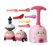 HOMOBABE Coches Aerodinámicos de Abs Resistente Juguetes Educativos para Conjunto con Dispositivo de Lanzamiento para Estimular Imaginación y Creatividad en Casa o Escuela