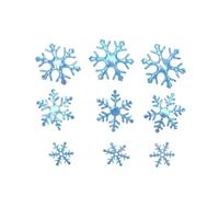 HOMOBABE Confeti de Invierno de Copos de Plástico de 600 Piezas de Azul Navideñas Reutilizables para Decoraciones Adecuado para Bodas y Manualidades