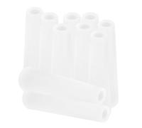 HOMOBABE Conos de Hilo de Plástico Cónicos Pvc 3°30 Blanco 10 Piezas para Bobinadora de Máquina de Coser y Accesorios de Costura, Organizador Antienredos para Tejidos y Bordados