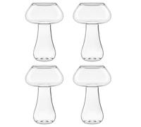 HOMOBABE Copas de Vino y Cóctel en Capas, 4 Piezas de Cristal para Suministros de Barra y Fiestas Reutilizable