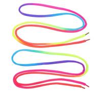 HOMOBABE Cordones de Zapatos 1 Par Redondos de Poliéster Estilo Arcoíris Fáciles de Combinar y Añadir Color a Tus Zapatillas para Fiesta