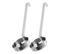 HOMOBABE Cucharas Medidoras de Cocina de Acero Inoxidable, 2 Piezas Superficie Lisa y Mango Cómodo, Ideales para Uso Diario Cocina