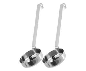 HOMOBABE Cucharas Medidoras de Cocina de Acero Inoxidable, 2 Piezas Superficie Lisa y Mango Cómodo, Ideales para Uso Diario Cocina