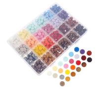 HOMOBABE Cuentas de Lacre Octagonales para Sellos de Cera Vintage 1 Caja 600 Perlas para Personalizar Tarjetas y Decorar Invitaciones
