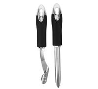 HOMOBABE Descorazonador de Verduras Acero Inoxidable 2 Piezas Bordes Dentados para Jalapeños y Pepinos, Removedor de Semillas Portátil para Cocina y Preparación Rápida de Frutas y Verduras