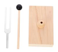 HOMOBABE Diapasón Curativo 528hz con Resonador de Madera y Mazo, Aleación de Aluminio, Sonido Puro y Cálido para Técnicas de Relajación y Práctica de Yoga