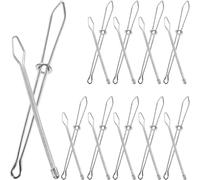 HOMOBABE Enhebrador de Cordón de Metal 30 Piezas Cierre Elástico para Costura y Manualidades en Casa, Herramienta Práctica para Enhebrar Cintura y Cordones