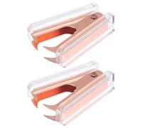 HOMOBABE Extractor de Grapas Portátil para Oficina Diseño Elegante, Material Abs y Metal, Paquete de 2 Piezas para Uso Duradero y Extracción Fácil