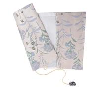 HOMOBABE Funda Protectora para Libros de Tela Resistente al Desgaste Ajustable Tamaño A5 Cubierta Decorativa Estampado de Diente de León Azul Práctica Funda para Libro