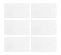 HOMOBABE Fundas Transparentes de Pvc 6 Piezas, Resistentes al Agua, Ligeras y Duraderas para Tarjetas de Identificación de Trabajo en Bolso