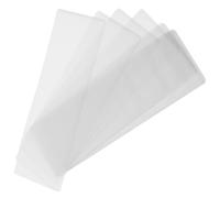 HOMOBABE Fundas Transparentes de Pvc para Marcapáginas Agujero, 10 Unidades, Protectores para Marcadores Artísticos y Exhibición, Accesorios Prácticos para Oficina y Lectura