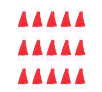 HOMOBABE Gorros Navideños Accesorio Clásico Rojo de Fieltro No Tejido 50 Mini para Piruletas y Muñecos de Escritorio para Fiesta de Navidad Infantil