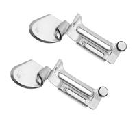HOMOBABE Herramientas para máquina de coser doméstica, pack de 2 prensatelas de acero inoxidable para dobladillado y costura en proyectos textiles