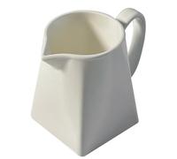 HOMOBABE Jarra De Cerámica Para Crema 230 Ml Blanca Con Vertedor Antigoteo, Taza Medidora Pequeña Para Café, Té y Salsa, Adecuado Para Servir Cocina y Merienda