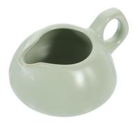 HOMOBABE Jarra de Cerámica Verde para Salsa y Leche con Gran Capacidad, Elegante y Minimalista, Adecuado para Servir Aderezos en Cocina