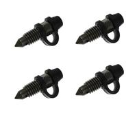 HOMOBABE Juego de 4 Tornillos de Purga con Tapa para Motocicleta, de Acero y Plástico, Fácil Instalación para Líneas de Freno Delanteras y Traseras