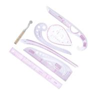 HOMOBABE Juego de 7 Reglas de Costura a Medida para Corte y Confección, Herramientas de Dibujo Curva para Patronaje, Medición Precisa para Prendas de Ropa, Accesorios de Sastrería