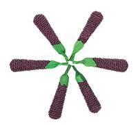 HOMOBABE Juguete Masticable para Hámster y Chinchilla Divertido De Paja Natural, Set De 6 Piezas Tamaño Pequeño, Accesorio Seguro para Morder Hámsteres, Conejos y Roedores Pequeños