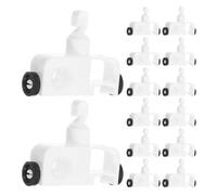 HOMOBABE Kit Completo de 24 Clips y Ganchos para Persianas Verticales Sistema Autocentrante y Mecanismo de Rodillos, Piezas de Repuesto para Uso en Persianas de Tela en Oficinas y Hogares