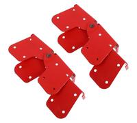 HOMOBABE Kit de 4 Bisagras de Aleación de Aluminio para Escaleras Plegables de Ático Refuerzo Estructural y Compatibilidad Versátil para Uso Doméstico