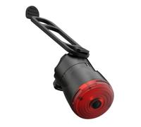 HOMOBABE Lámpara Trasera Inteligente para Bicicleta Sensor de Freno, Luz Intermitente Pequeña y Ligera de Plástico Negro para Seguridad en Ciclismo