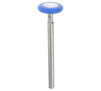 HOMOBABE Martillo de Diagnóstico Médico Multifunción de Zinc, Plexor Redondo Metálico Extensible para Pruebas Clínicas y Reflejos Neurológicos, Instrumento Médico Profesional para Examen