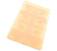 HOMOBABE Material de Entrenamiento Silicona Amarilla Contorneada para Maquillaje 3d para Delineador de Ojos para Entrenamiento de Tatuaje y Principiantes en Formación de Maquillaje