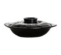 HOMOBABE Olla de Barro de Arcilla para Restaurante y Hotel con Diseño poco Profundo y Material Saludable, Cazuela Resistente al Calor para Cocina Profesional