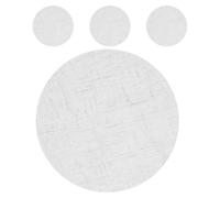HOMOBABE Pantalla de Lámpara Redonda Diseño Antideslumbrante, Difusor de Luz LED de Tejido Blanco, Fácil de Limpiar, Pack de 4 Piezas para Lámparas de Techo