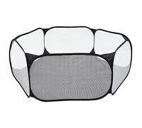 HOMOBABE Parque Infantil Plegable Hexagonal para Mascotas, Valla De Malla De Poliéster, Tamaño Mediano, Uso Interior y Exterior, Portátil para Cachorros y Gatos