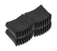 HOMOBABE Protector de Pies de Escalera de Goma Negro Antideslizante, Cubiertas para Patas de Escalera Resistentes y Duraderas, Pack de 4 Unidades para Proteger Suelos de Madera y Baldosas