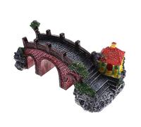 HOMOBABE Puente Decorativo De Resina para Acuario Pabellón Adorno De Pecera para Paisajismo Acuático para Agua Dulce y Salada Grande