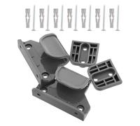 HOMOBABE Puerta Retráctil para Seguridad de Bebés y Mascotas Kit de Instalación y Diseño Funcional en Color Gris, Apta para Escaleras y Uso Tanto en Interiores como Exteriores