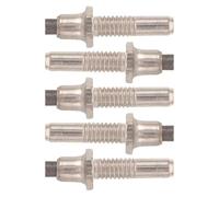 HOMOBABE Puntas de Bastón de Trekking Resistentes al Desgaste Hexagonal Rosca de Acero Tungsteno 5 Piezas y Conexión Reforzada para Senderismo y Escalada al Aire Libre