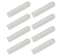 HOMOBABE Puntas de Cordones de Zapatos Accesorios para Reparación y Decoración de Calzado 8 Piezas Noctilucentes de Plástico Blanco, Fáciles de Instalar