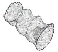 HOMOBABE Red de Pesca Portátil Redonda Plegable para Camarones y Cangrejos Malla Ultradensa de Nylon y Estructura de Acero Resistente para Agua Dulce y Salada