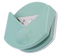 HOMOBABE Redondeador de Esquinas para Fotos y Papel, Cortador de Esquinas de Acero Inoxidable y Abs, Tamaño Compacto, Color Verde Suave, Herramienta Práctica para Bricolaje, Oficina