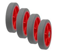 HOMOBABE Ruedas para Carrito de Compras 5 Pulgadas 6 Mm 4 Piezas Ruedas Giratorias Silenciosas de Repuesto para Carros Plegables y Carritos de Supermercado Resistentes al Desgaste