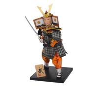 HOMOBABE Samurai Doll Ornament Japanese Warrior Ninja Figurine Traditional Japanese Home Decoration Housewarming