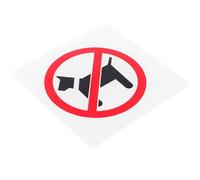 HOMOBABE Señal de Prohibido Mascotas para Puerta 10x10 Cm Cartel de Aviso para Tienda Señal de No Se Permiten Perros para Negocios Ambiente sin Mascotas