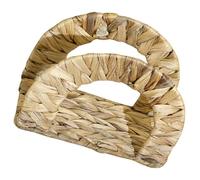 HOMOBABE Servilletero Tejido de Mano en Forma Cuadrada, Organizador Independiente de Servilletas para Mesa, Tamaño Estándar, Material Seguro para Cocina, Restaurante y Hogar