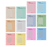 HOMOBABE Sobres de Presupuesto en Euros 48 Unidades Carpeta y Hojas para Control de Ahorro Diario y Organización Financiera Personal