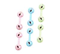 HOMOBABE Sonajero para Ñiño de 0 a 1 Año Diseño Adorable, Plástico Resistente, Fácil de Llevar y Función Anti-caídas para Estimulación Temprana Color Aleatorio