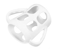 HOMOBABE Soporte para Biberón con Asas de para Bebés Accesorio Práctico y Seguro para la Transición de Biberón Vaso Compatible Mayoría de Biberones y Teteros Color Blanco